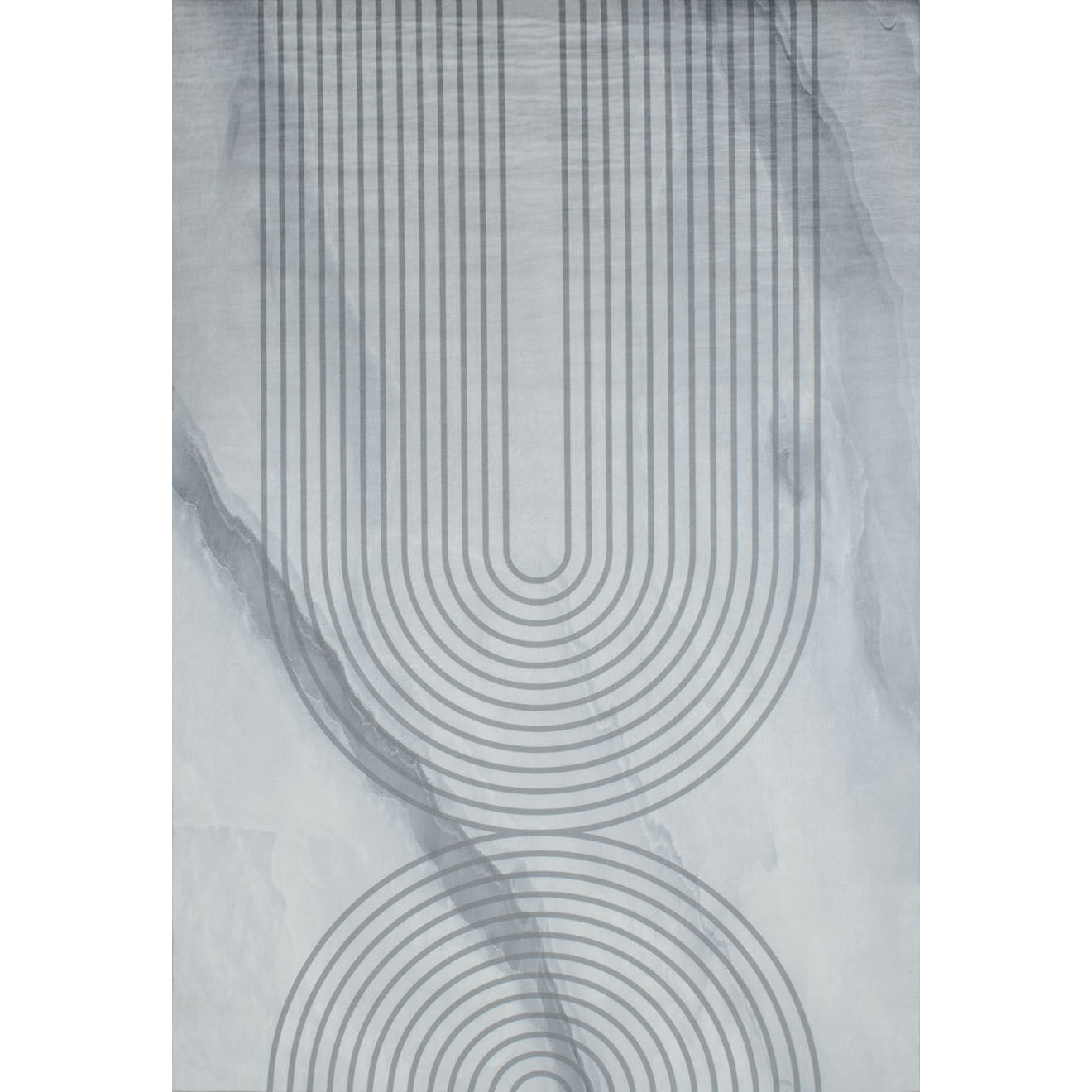 Nazar Rugs Tapis stampa gris - 160x230 cm