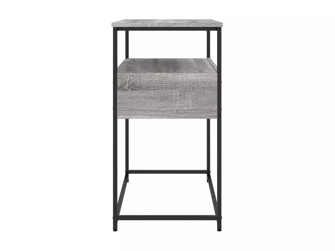 Table console sonoma gris 75x40x75 cm bois d'ingénierie