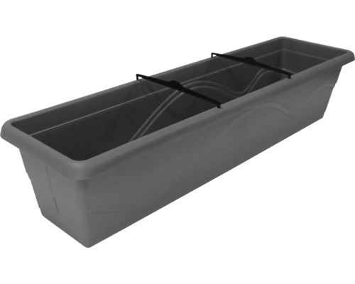 Lafiora Extra Flor bloembak, kunststof, 80 x 20,5 x 17 cm, zwart