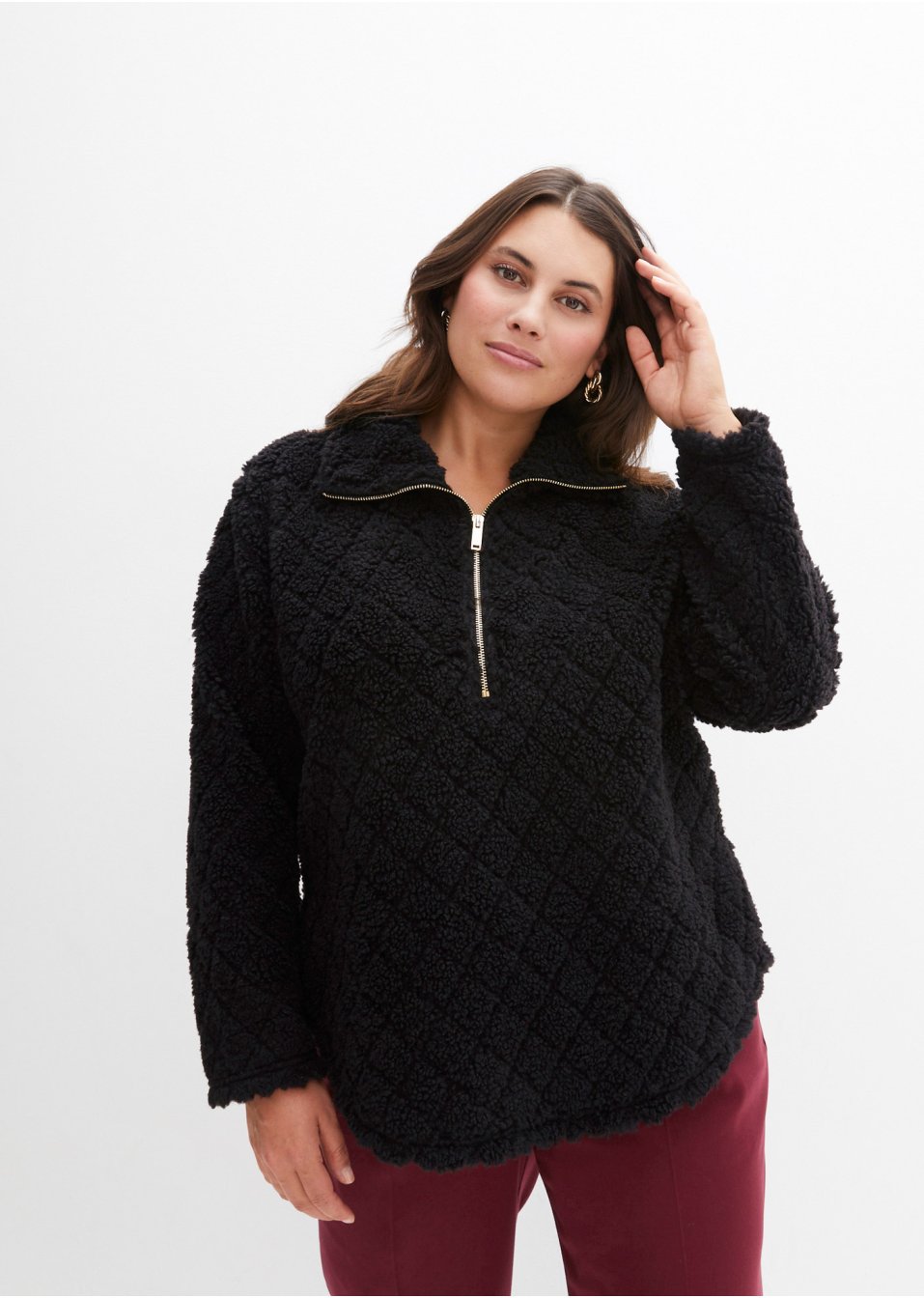 Pull en maille peluche