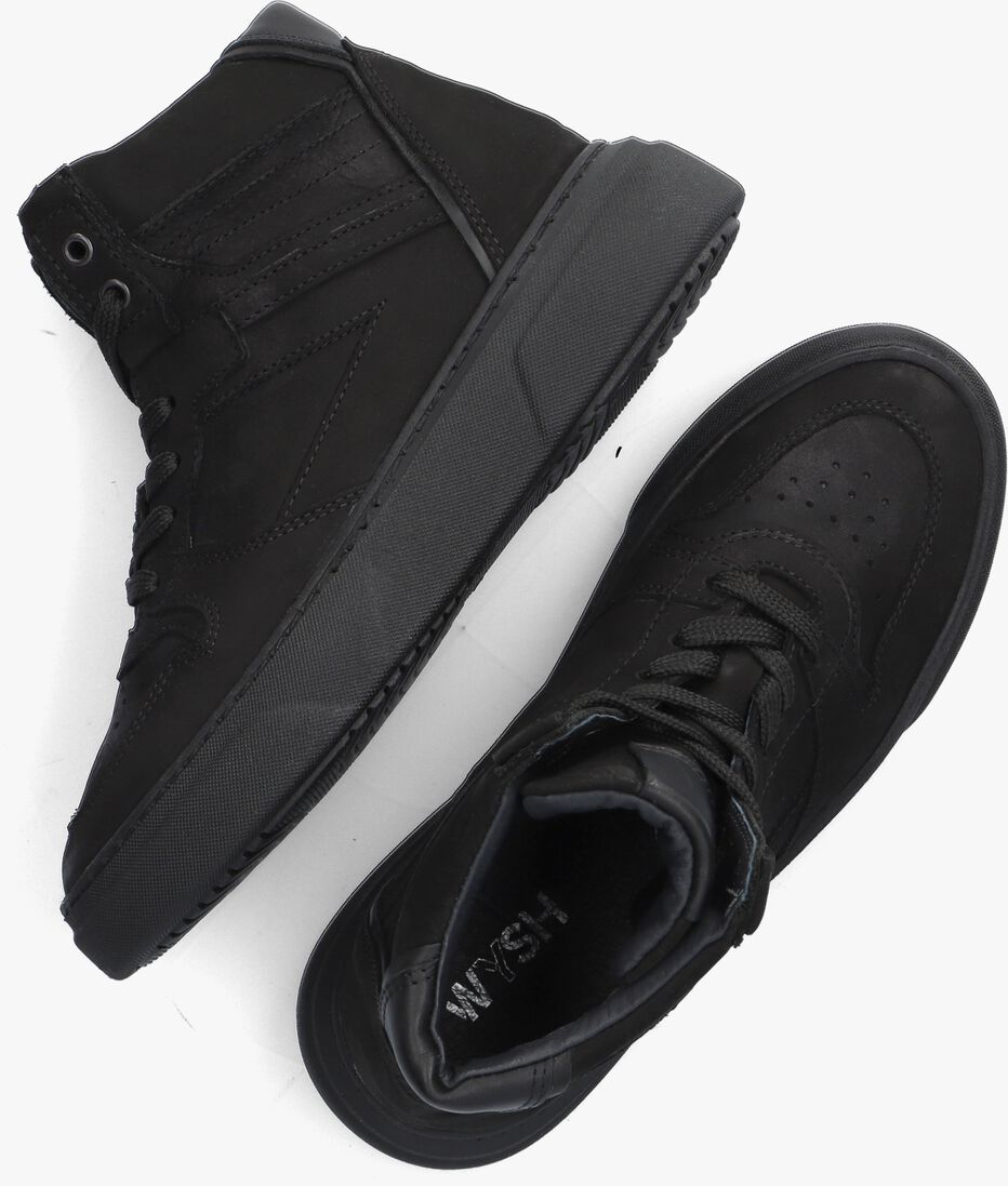 WYSH zwarte wysh hoge sneaker lewis