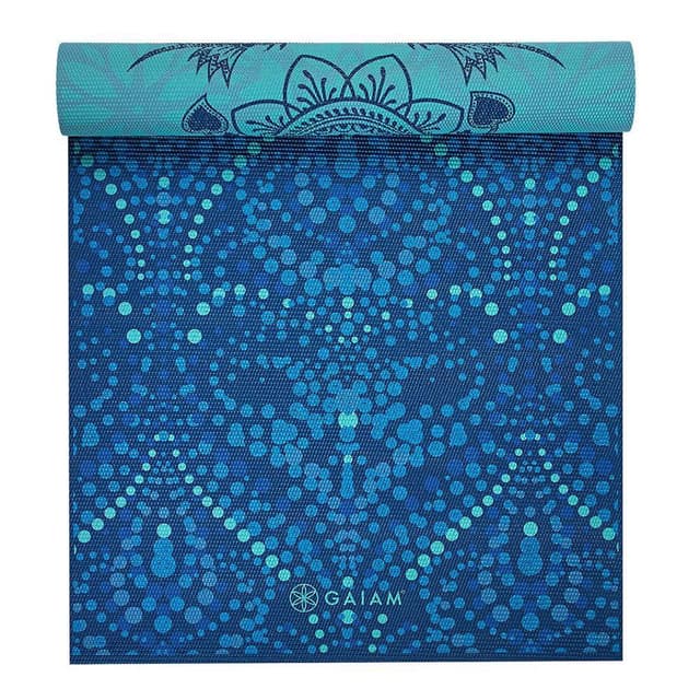 Gaiam Mystic Sky Yoga Mat 6mm Premium Reversible