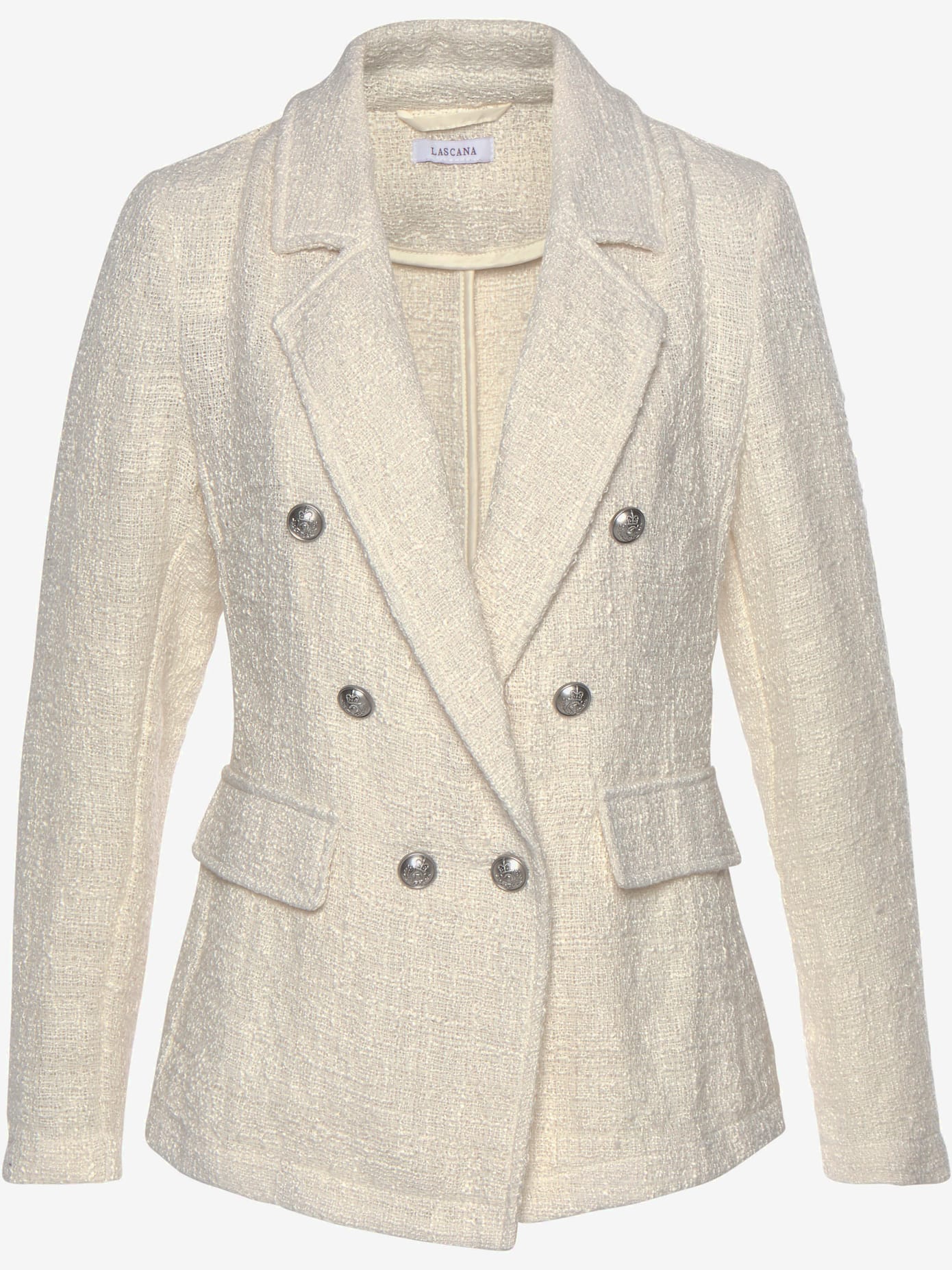 Blazer court col à revers tendance