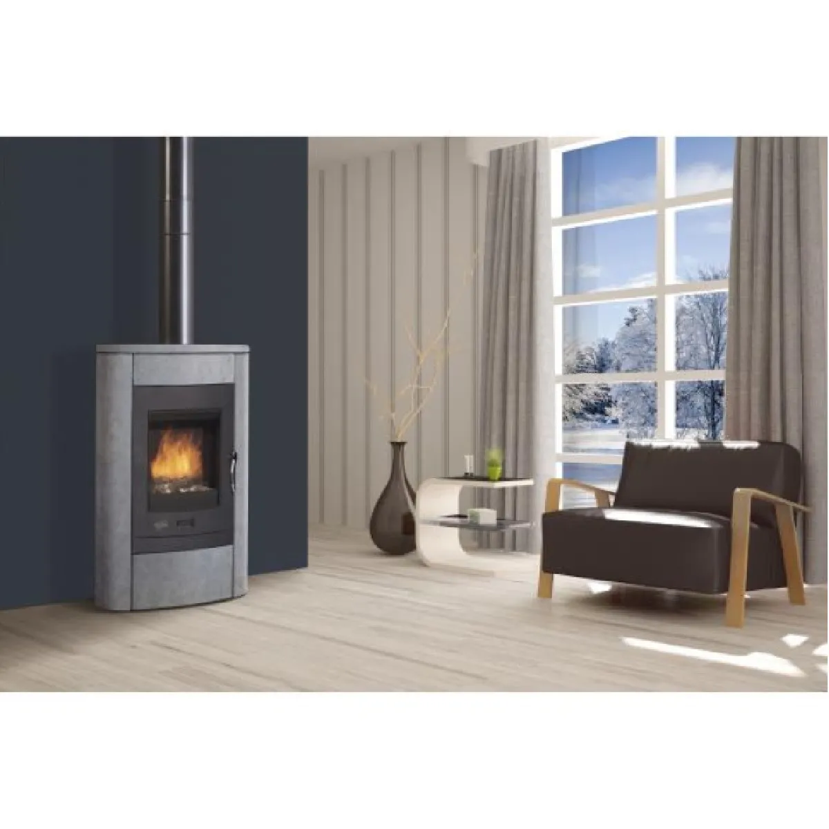 Poêle à bois 9kW Godin 369130P