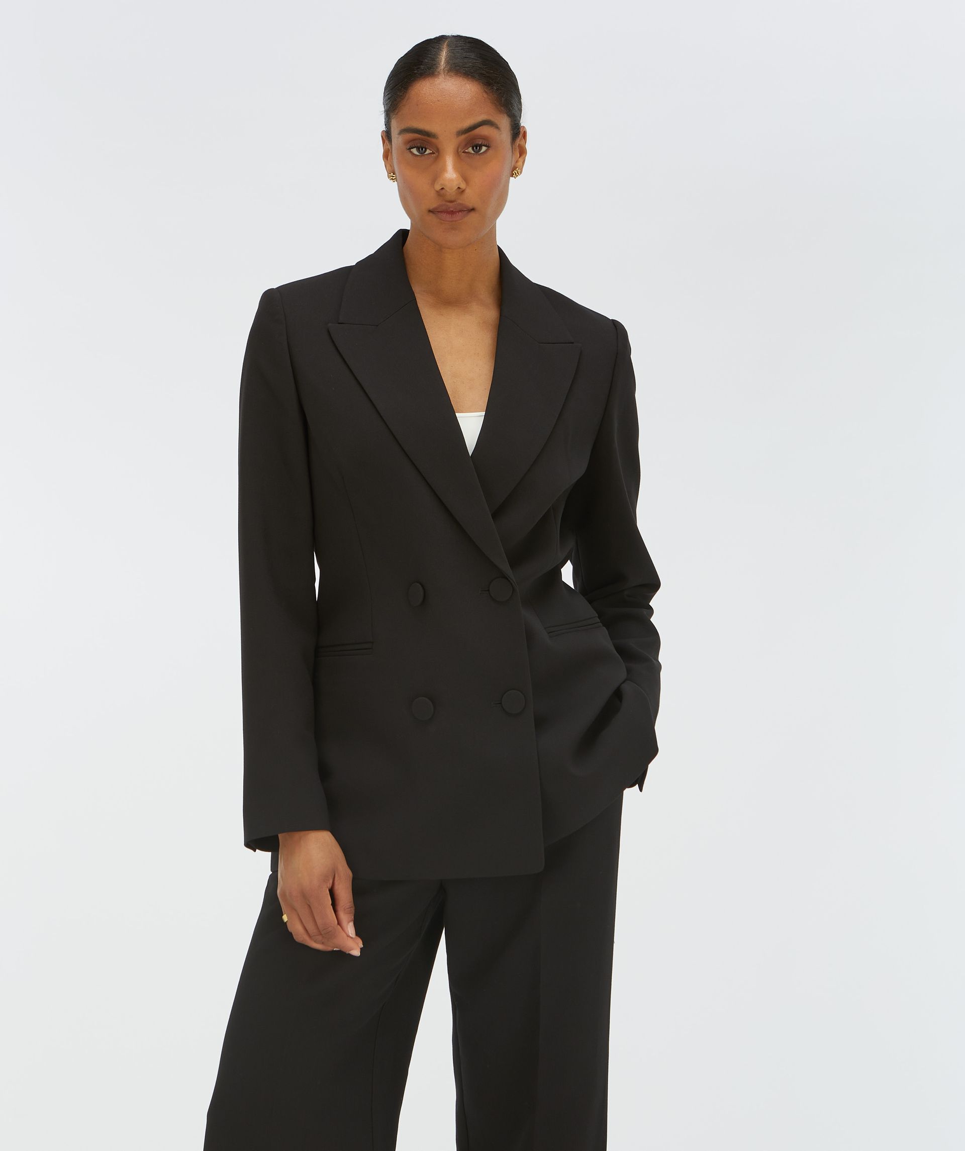 JV-DILLEN straight fit blazer - black