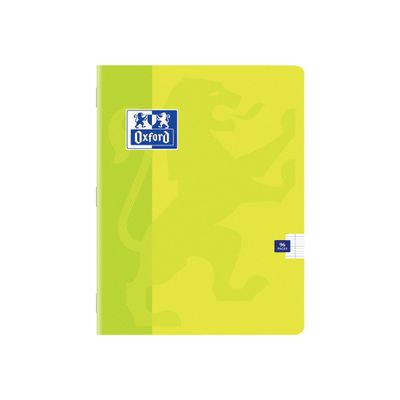 Oxford - Cahier 17 x 22 cm - 96 pages - grands carreaux (seyès) - disponible dans différentes couleurs