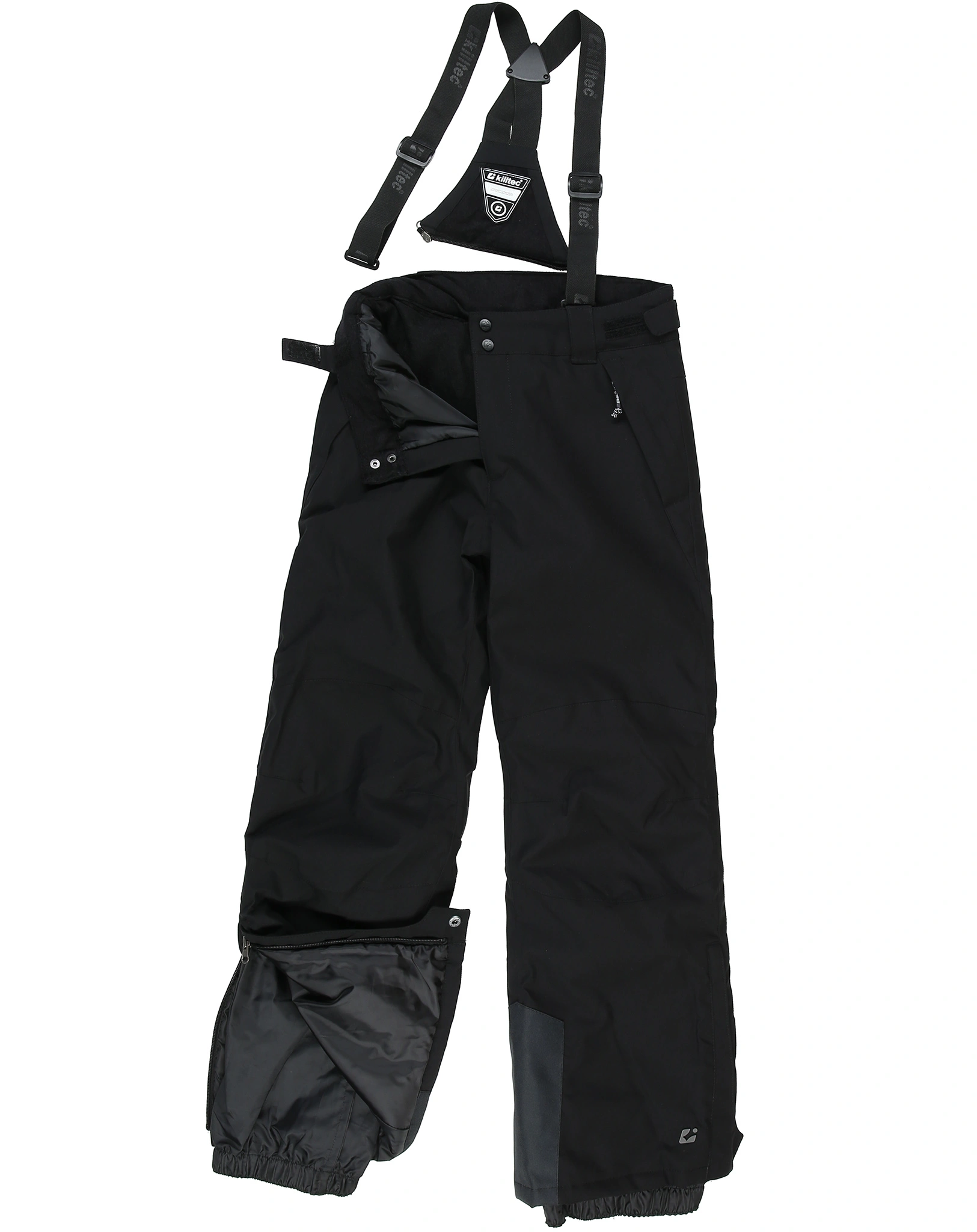 Funktionshose KSW 79 BYS SKI mit abzippbarem Latz in schwarz