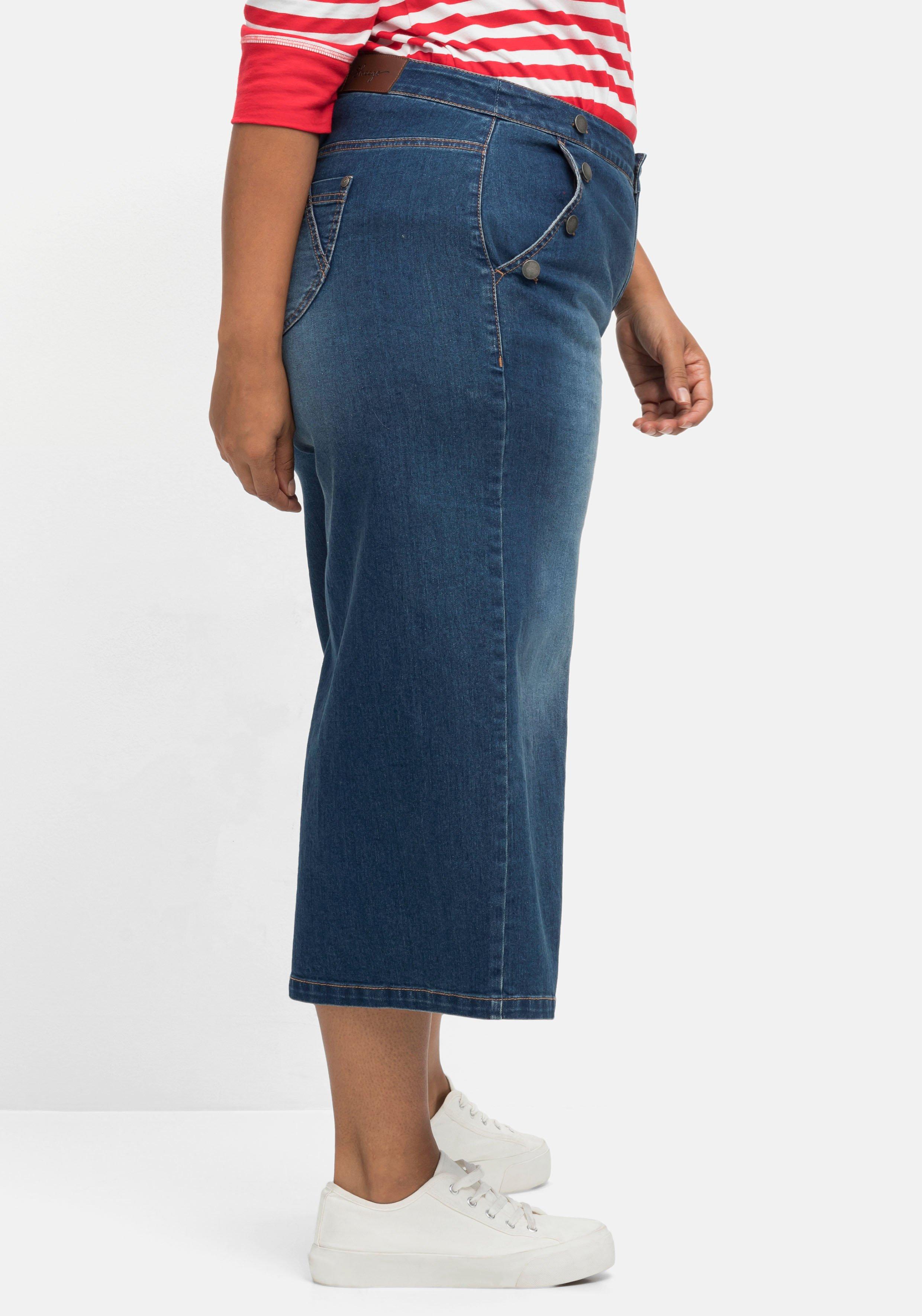 Extraweite 3/4-Jeans in Curvy-Schnitt ELLA
