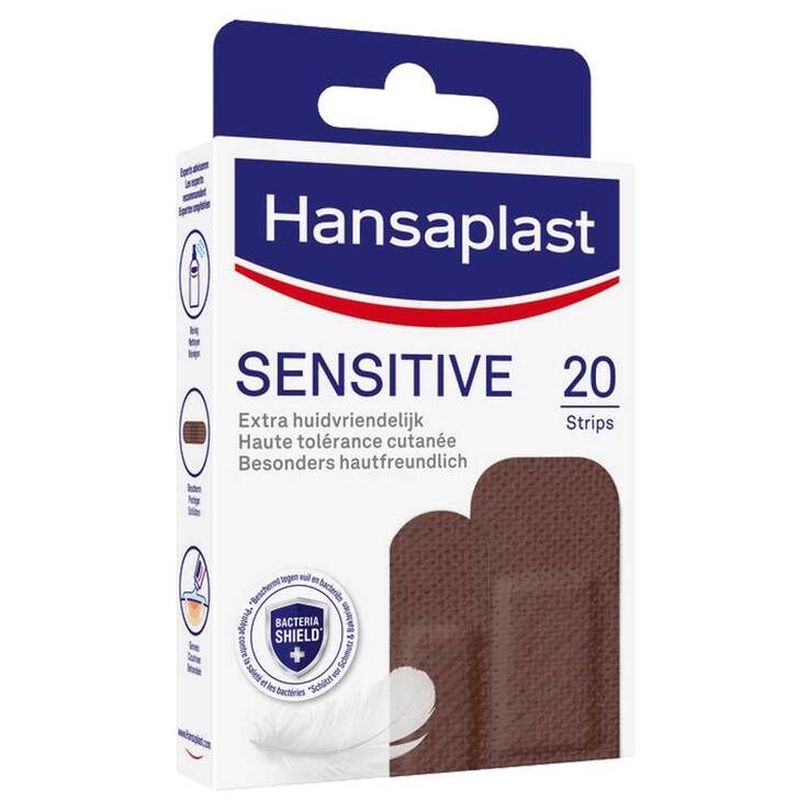 Hansaplast SENSITIVE Pflasterstrips Hautton dark, 20 St