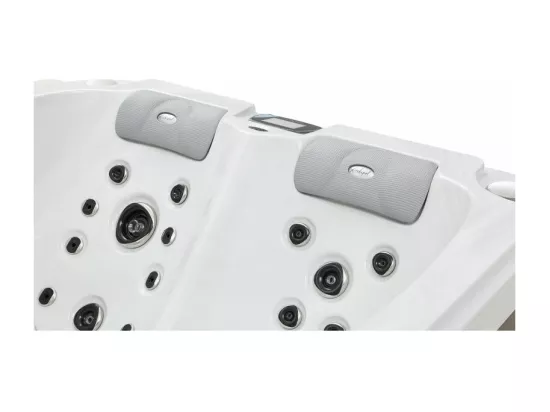 Spa 2 places allongées Archipel® GT2 PRO MAX BLANC MARBRE LED - Spa Thérapeutique Balboa 210x148
