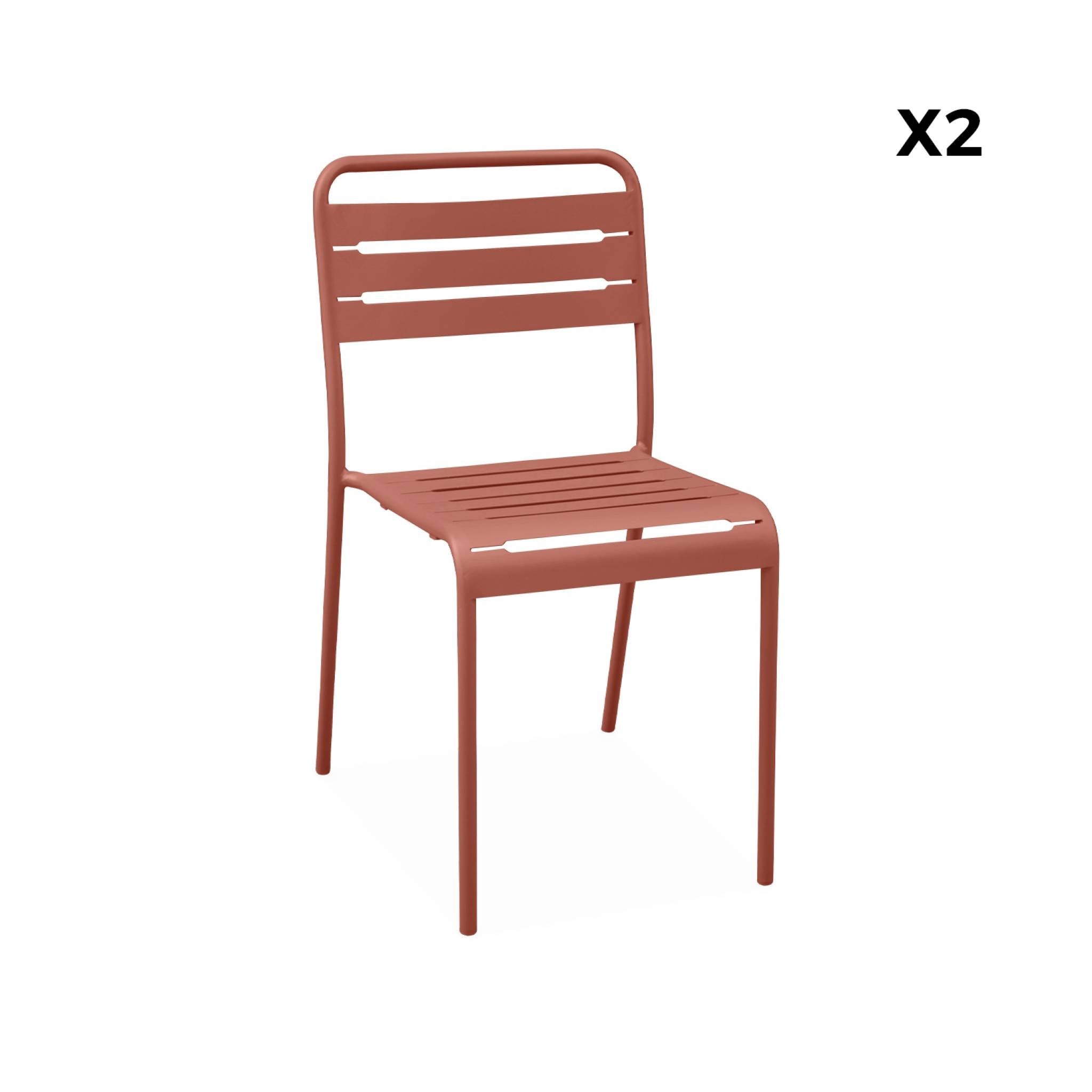 sweeek - Tuinstoelen metaal (set van 2)