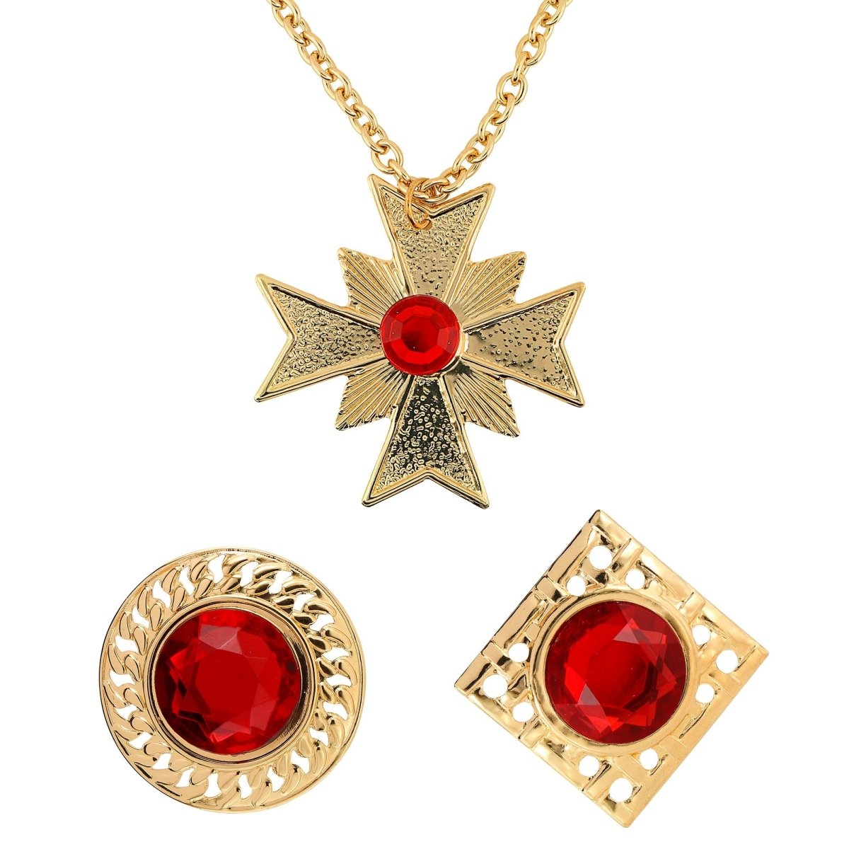 Halloween Accessoireset Rood Goud 3 delig