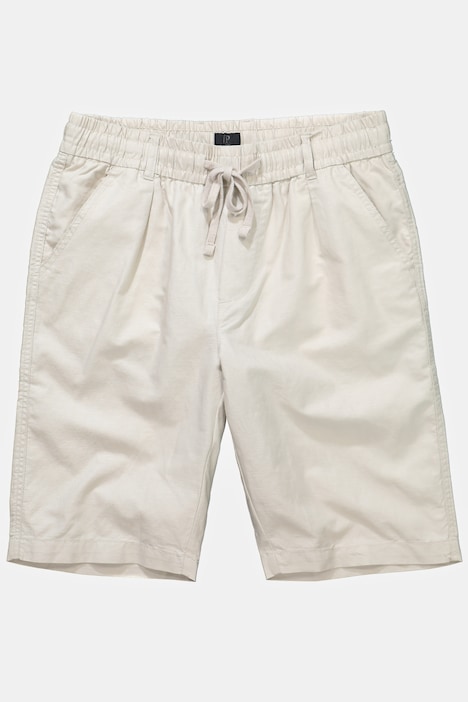 Bermuda, Leinenmix, Elastikbund, Basic Fit