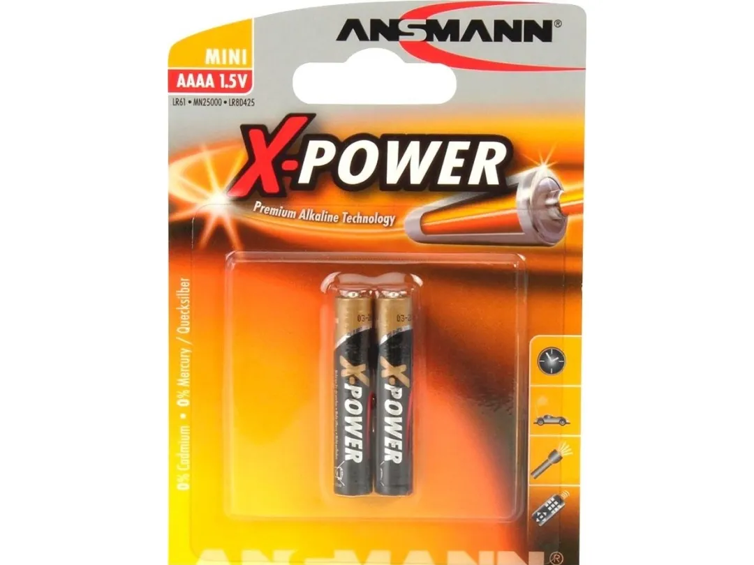 ANSMANN X-POWER Mini AAAA - Batteri 2 x AAAA - Alkalisk