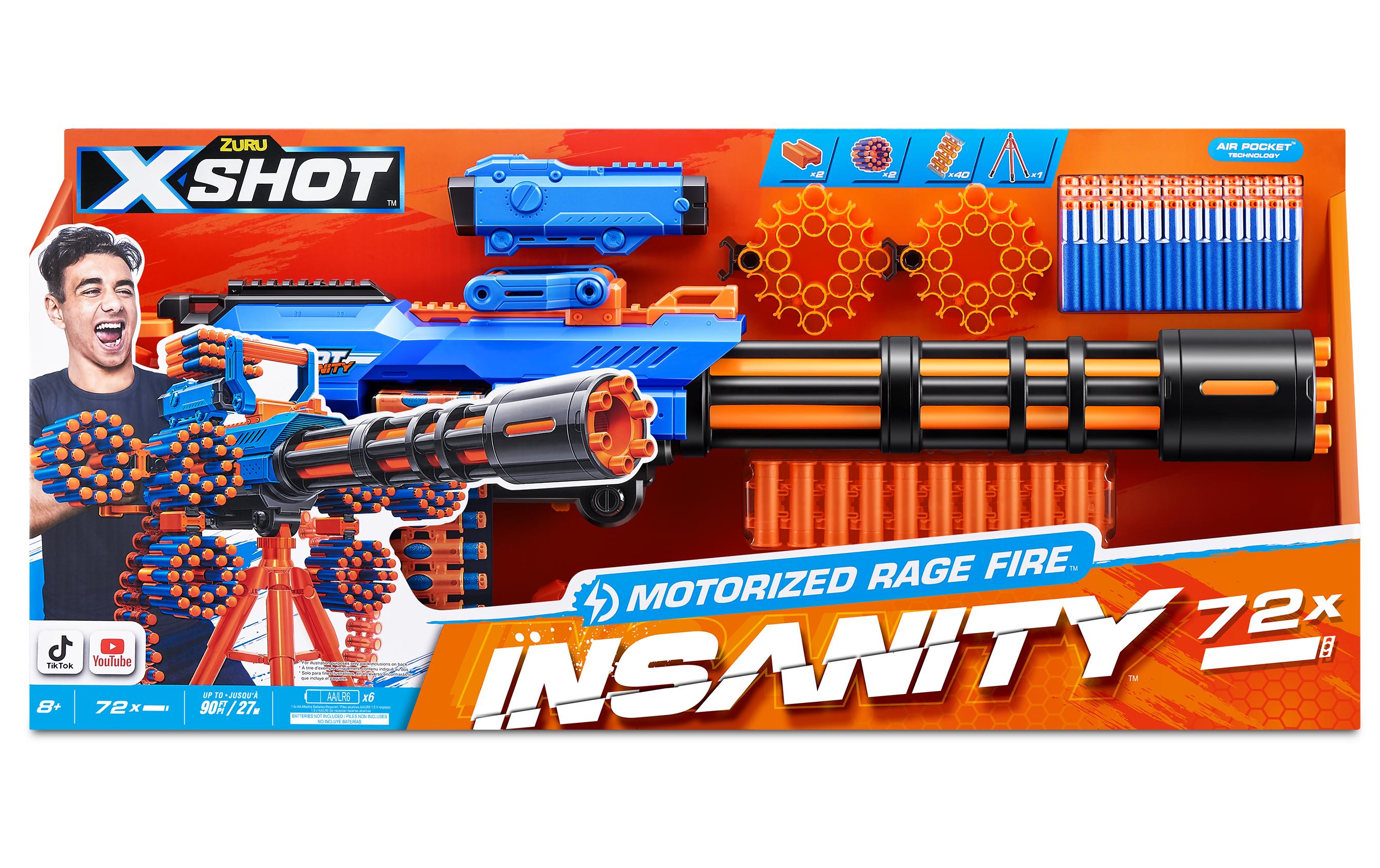 X-Shot Insanity Motorized Rage FireBatteriebetriebener Blaster