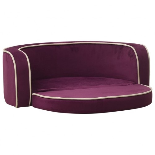 Sofá dobrável roxo para cães Vidaxl