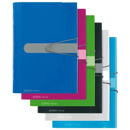 Herlitz Fächermappe PP A4 blau 12 Fächer easy orga to go