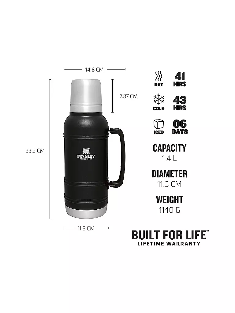 STANLEY Isolierflasche - Thermosflasche  ARTISAN 1,4l schwarz