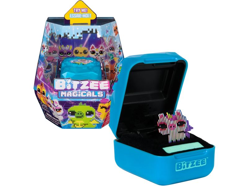 Spinmaster Bitzee Magicals Blau Interaktives Spielzeug mit 20 elektronischen Figuren