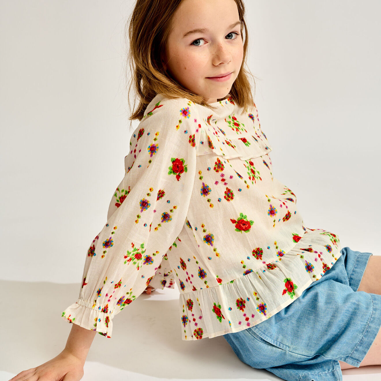 Bellerose Blouse Hyper imprimée écru/ulticolore