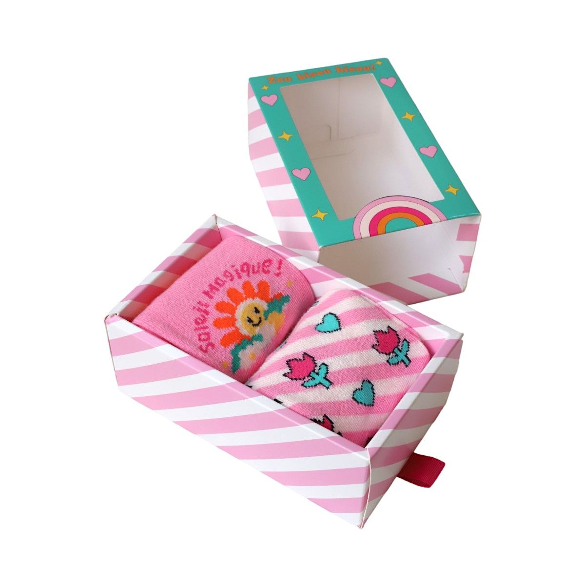 Lot paires de chaussettes Tulipes 31-34 - Zou Bisou Bisou ! Le petit Souk