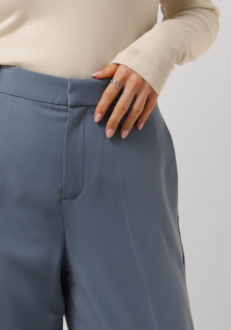 VANILIA zwarte vanilia pantalon regular fit crepe tailored