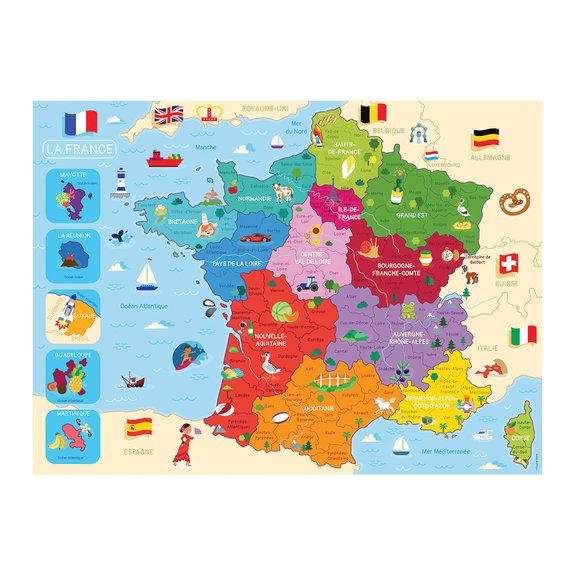 Puzzle 250 pièces - Carte de France