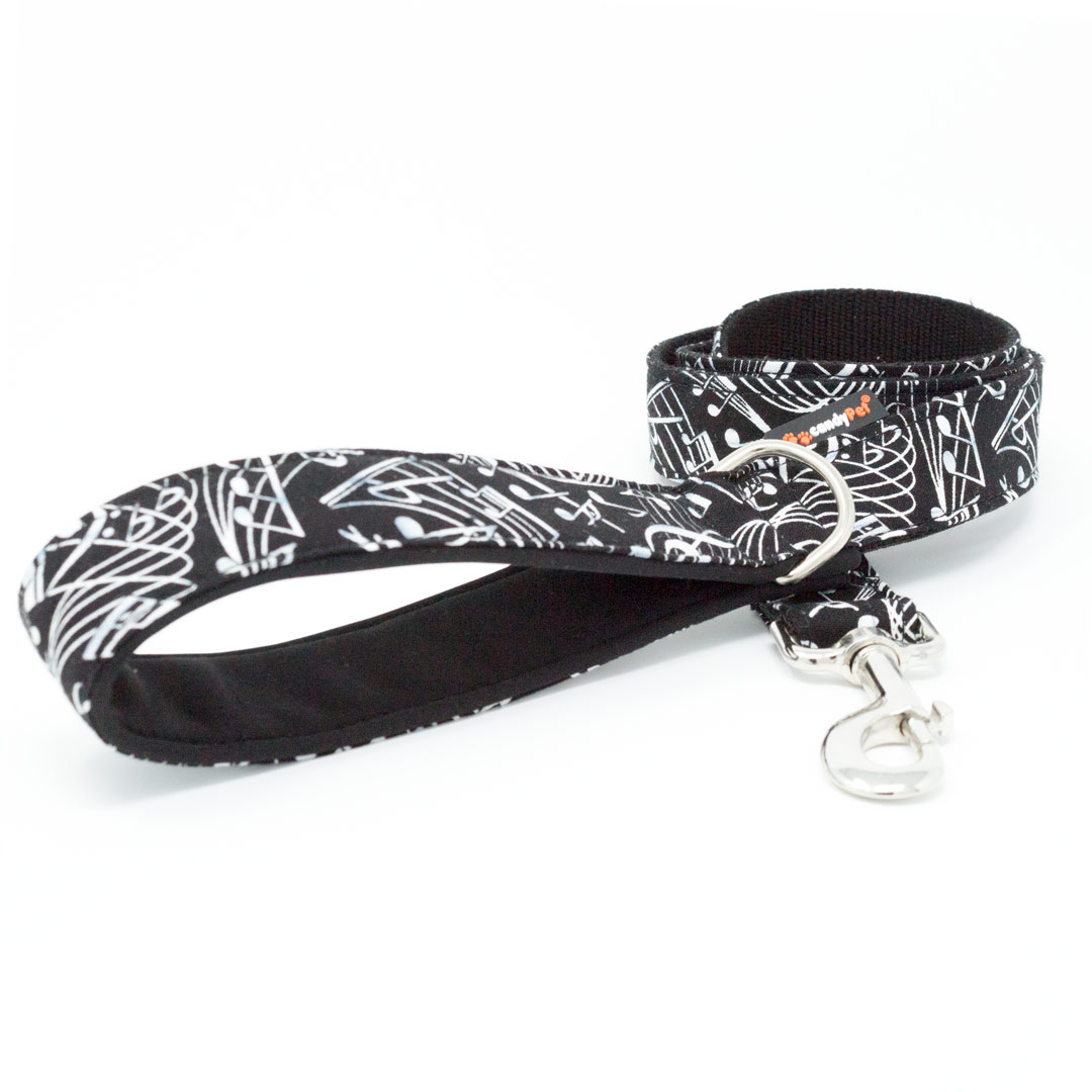 Guia para cães candyPet® - 120 cm com alça acolchoada - Modelo Musical