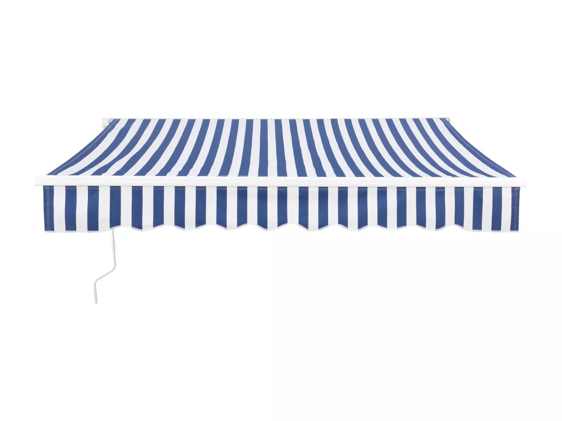 Store banne avec manivelle blanche 250 x 250 x 200 cm 03_0008299