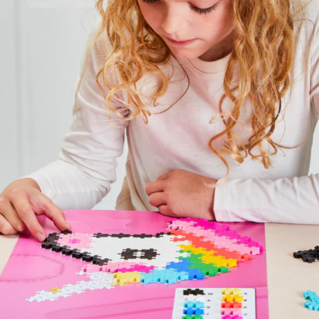 plus-plus bouwstenen puzzle by number - eenhoorn - 250st