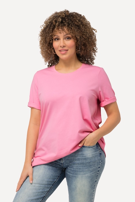 T-Shirt, A-Linie, Rundhalsausschnitt, Halbarm