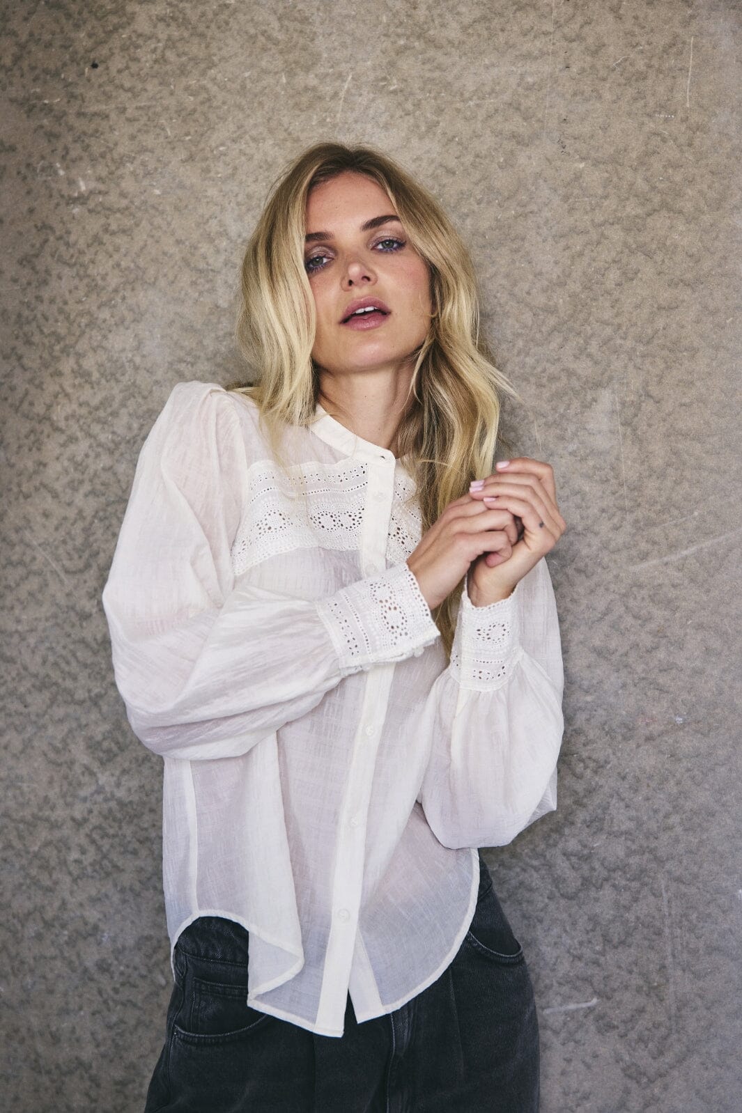 Co´Couture Barretcc Anglaise Shirt 35721 529 feather