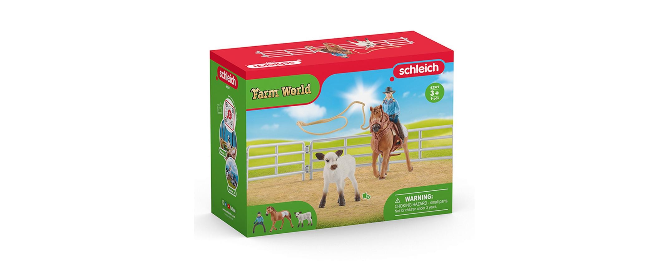 Spielfigurenset Farm World Team Roping mit CowgirlSpielset zur Themenwelt aus Farm World