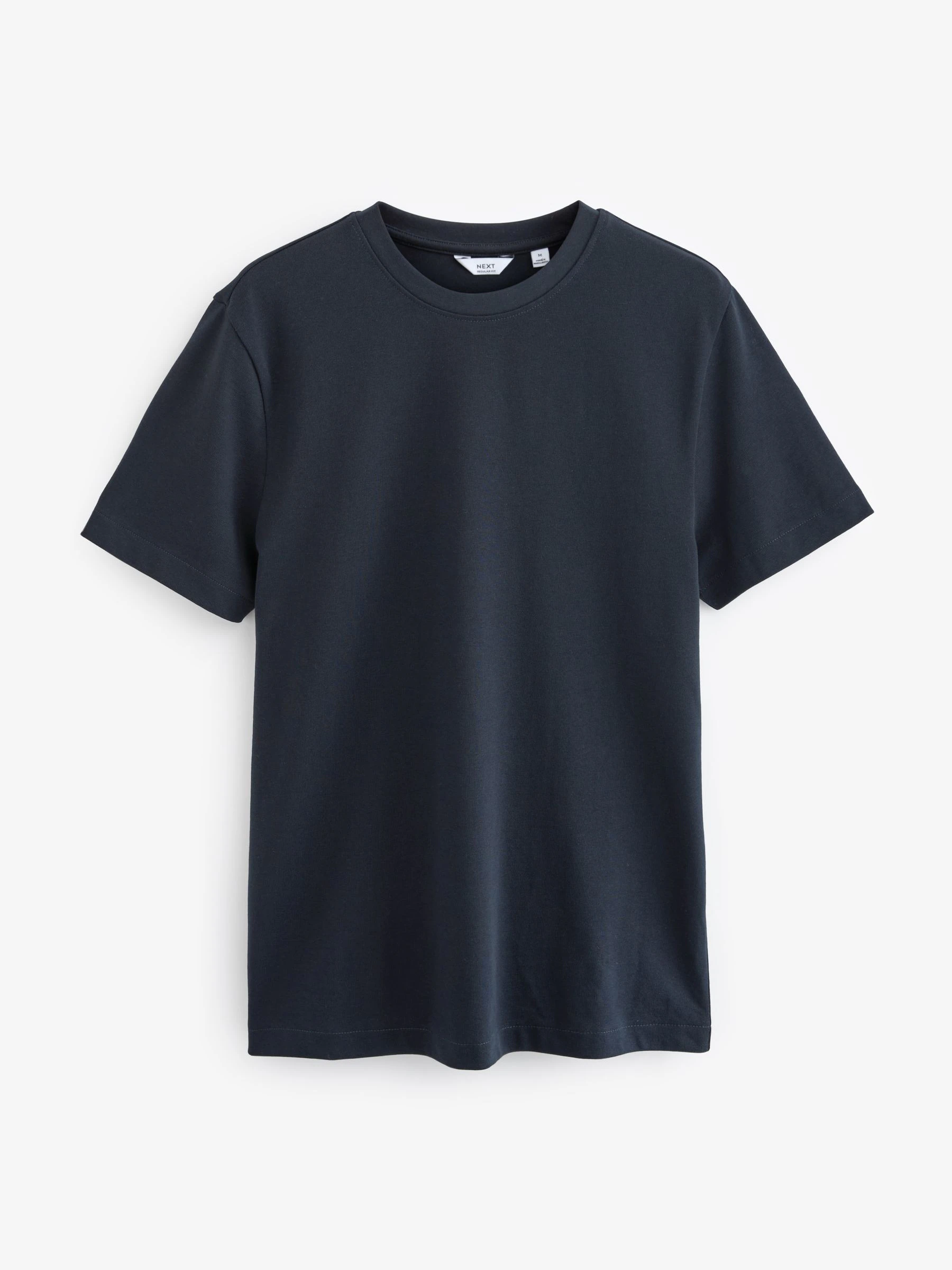Marineblauw/wit/kiezelkleur - Normale Pasvorm - Verpakking van 3 T-shirts van zware stof