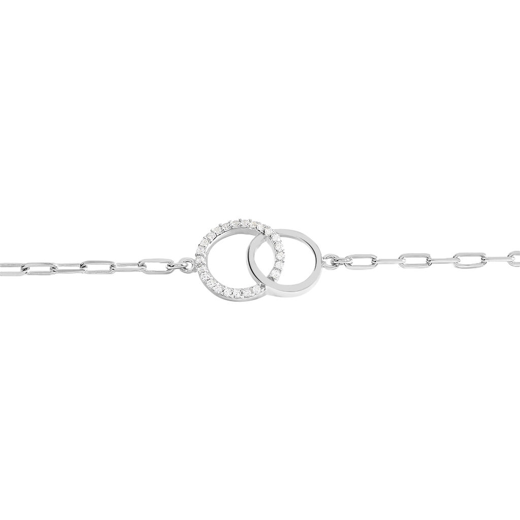 Bracelet Isabel Argent Blanc Oxyde De Zirconium