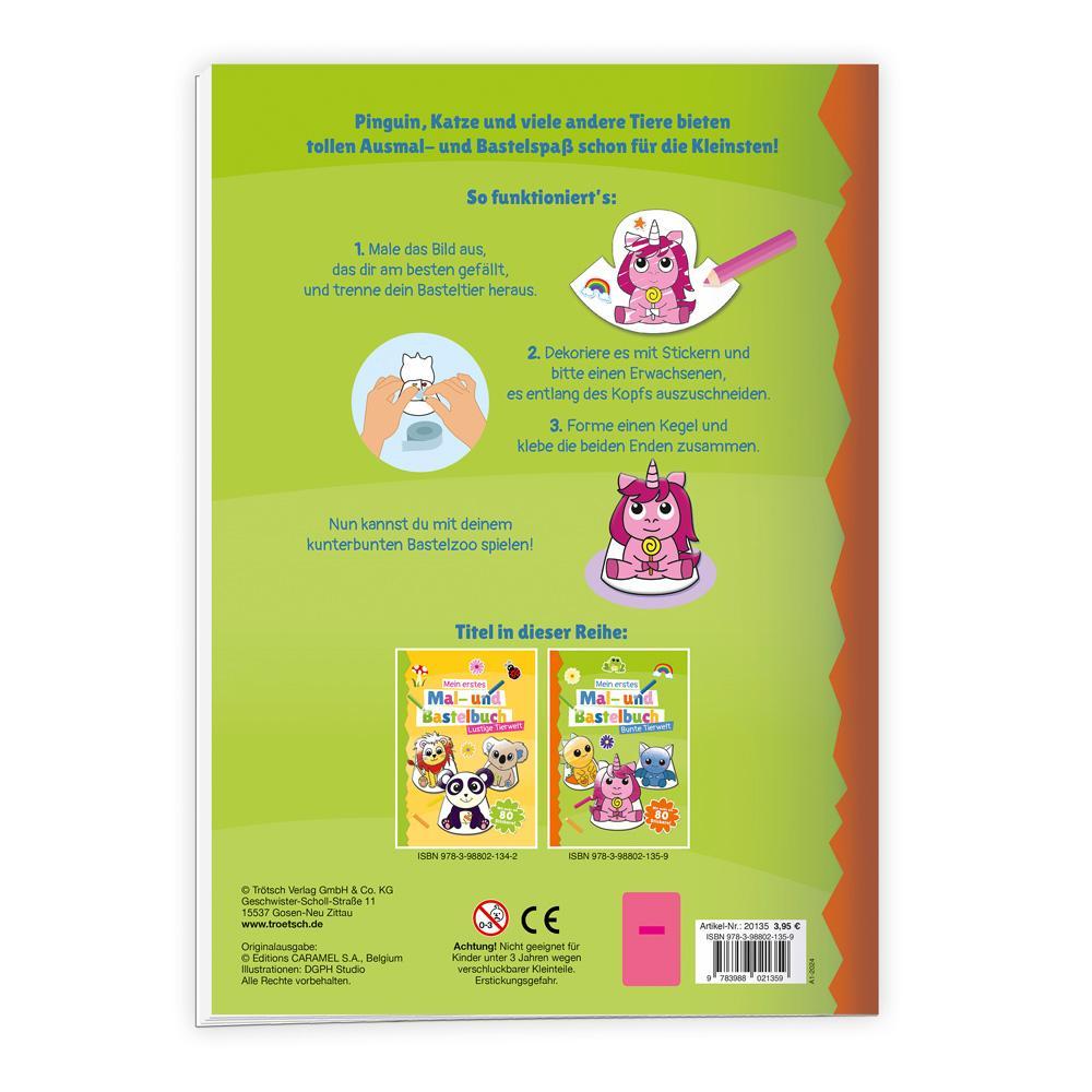 Trötsch Malbuch Bastelbuch Mein erstes Mal- und Bastelbuch Bunte Tierwelt