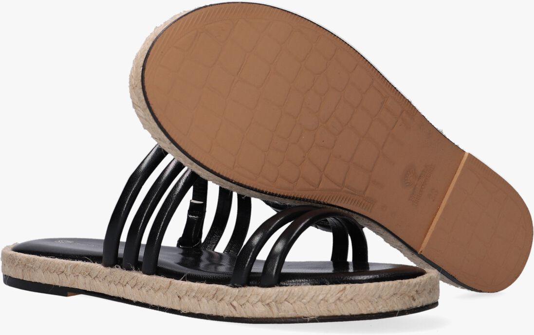 FRED DE LA BRETONIERE zwarte fred de la bretoniere slippers 154010004