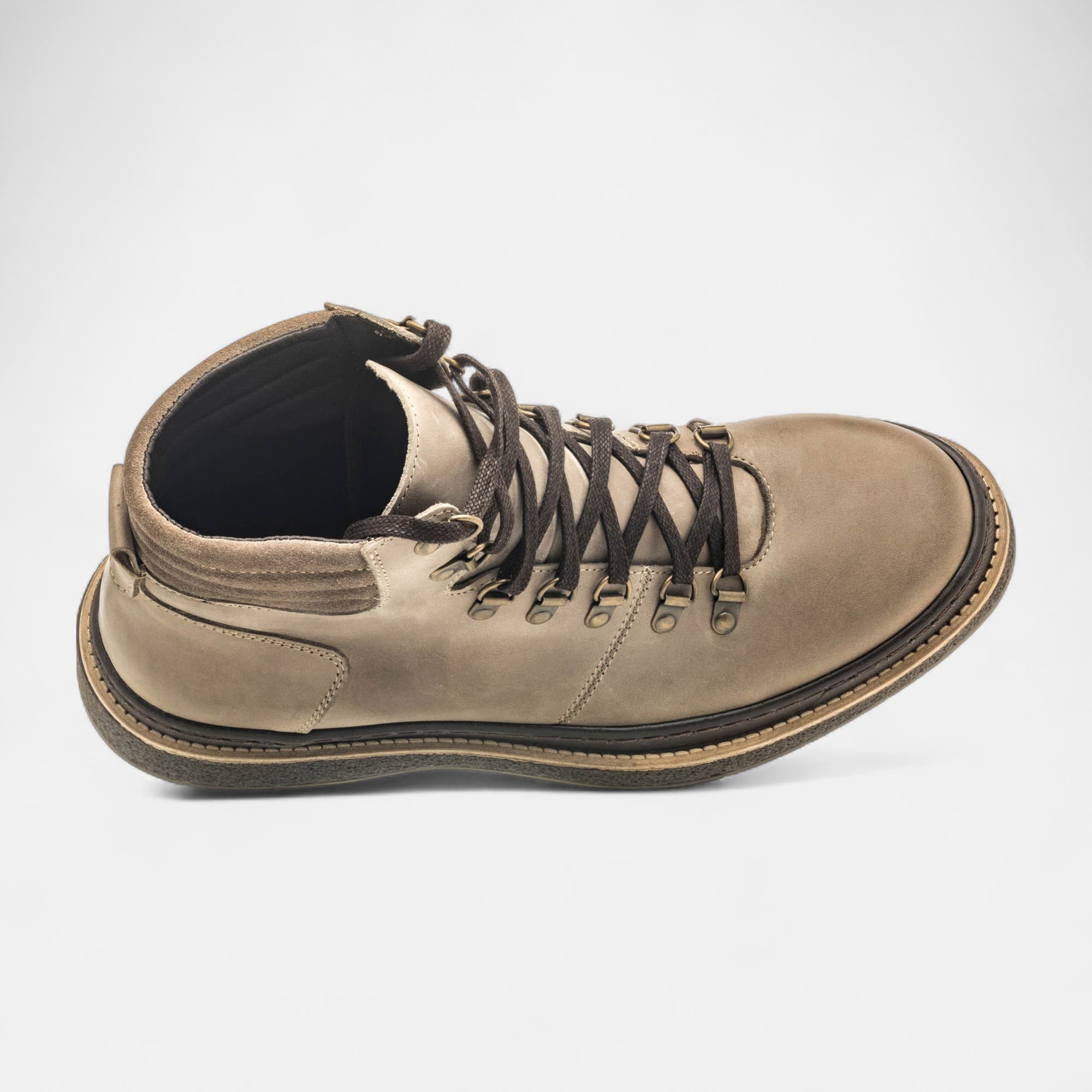 Boots Homme en cuir gris