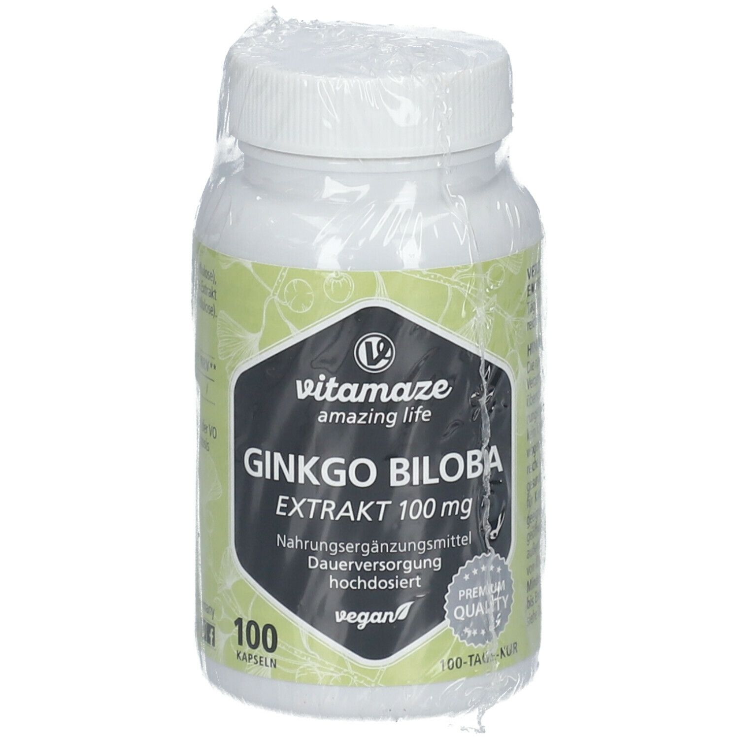 Vitamaze Ginkgo Biloba 100mg Extrakt (50:1) hochdosiert