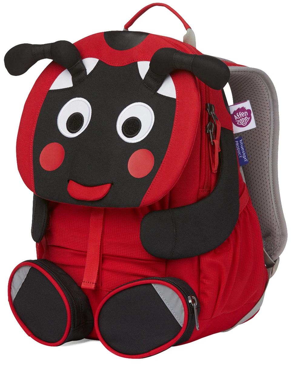 Kinderrucksack GROßER FREUND  MARIENKÄFER (20x31x12) in rot