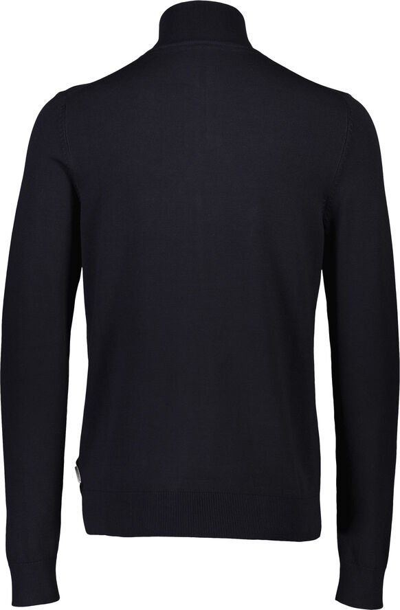 Lindbergh Ecovero half zip L/S knit Blå