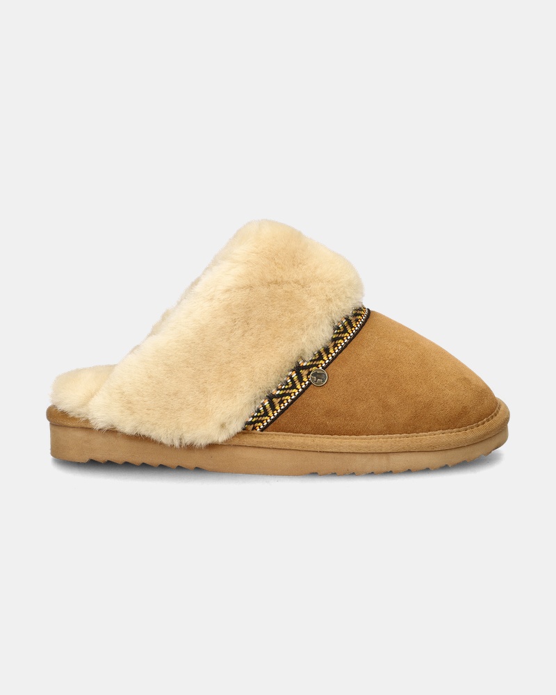 Warmbat Australia Flurry Tope Pantoffels  - cognac
