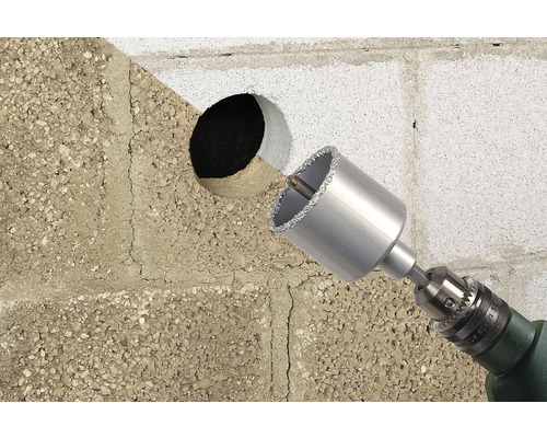 Wolfcraft hardmetalen boor Ø 33 mm incl. schacht, boor