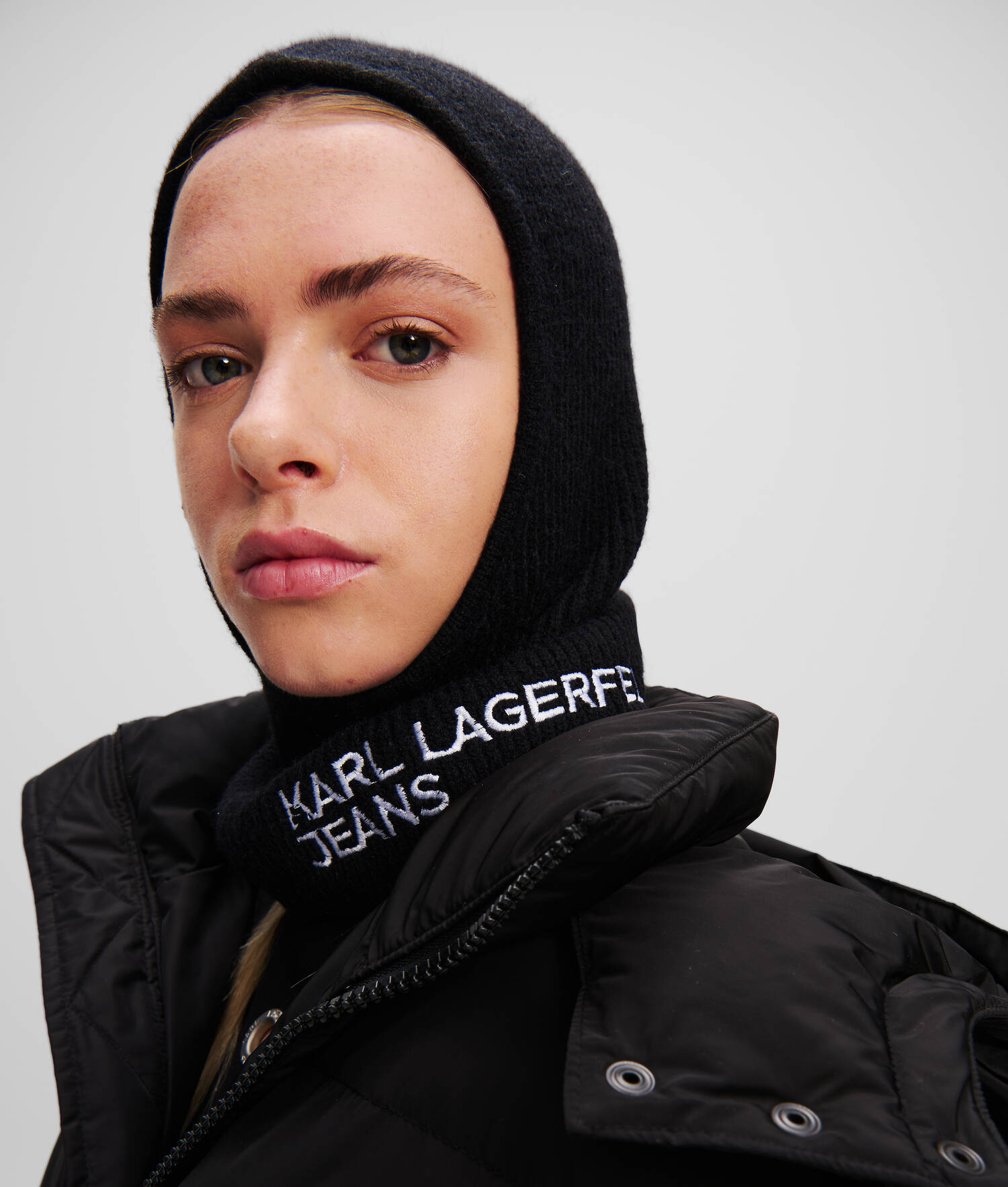 CAGOULE COTELÉE À LOGO KLJ