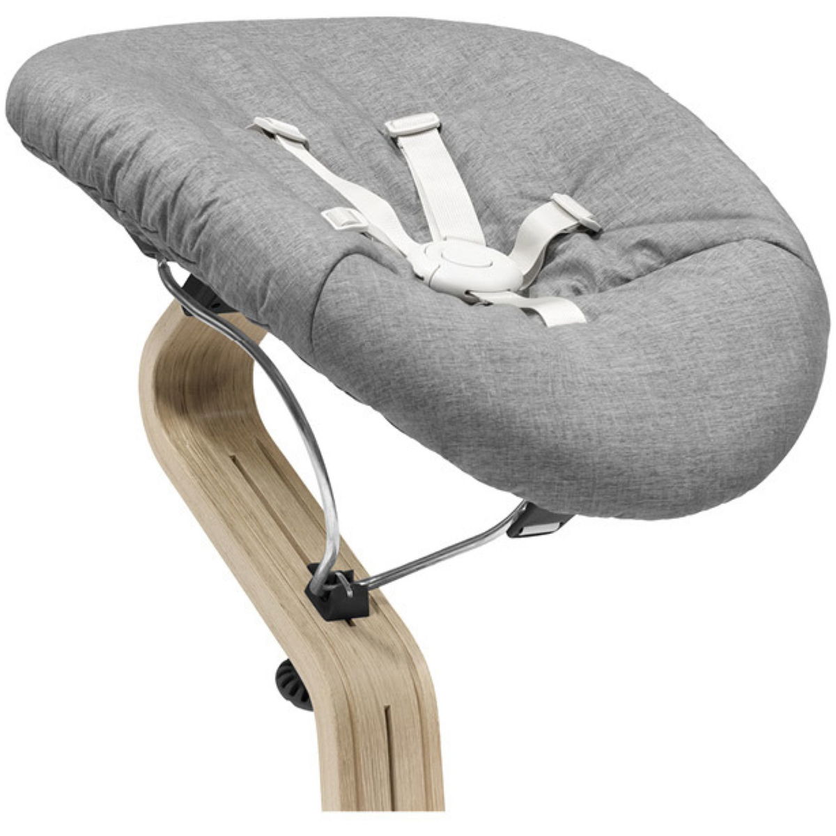 STOKKESTOKKE   Nomi Stuhl Oak inkl. Newborn Set black grey sand