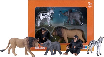 Mojo Wildlife Savanne Dyr 4 Stk