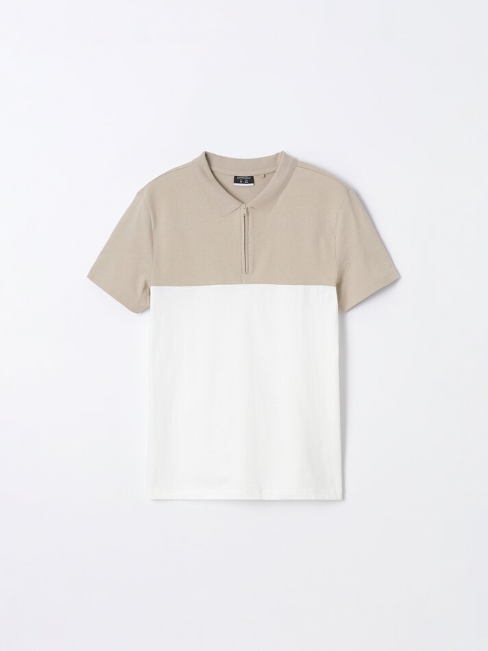 Bloco de cores Polo - Mink