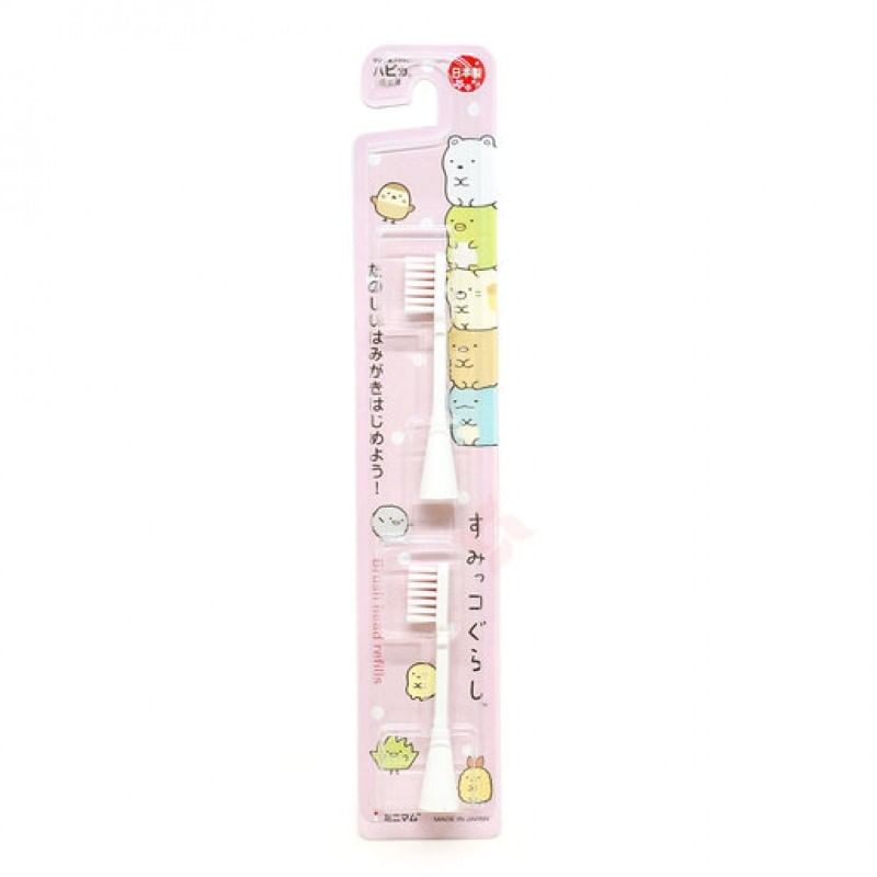 HAPICA - Sumikko Gurashi Tandenborstel Navulling (Roze 2 stuks)