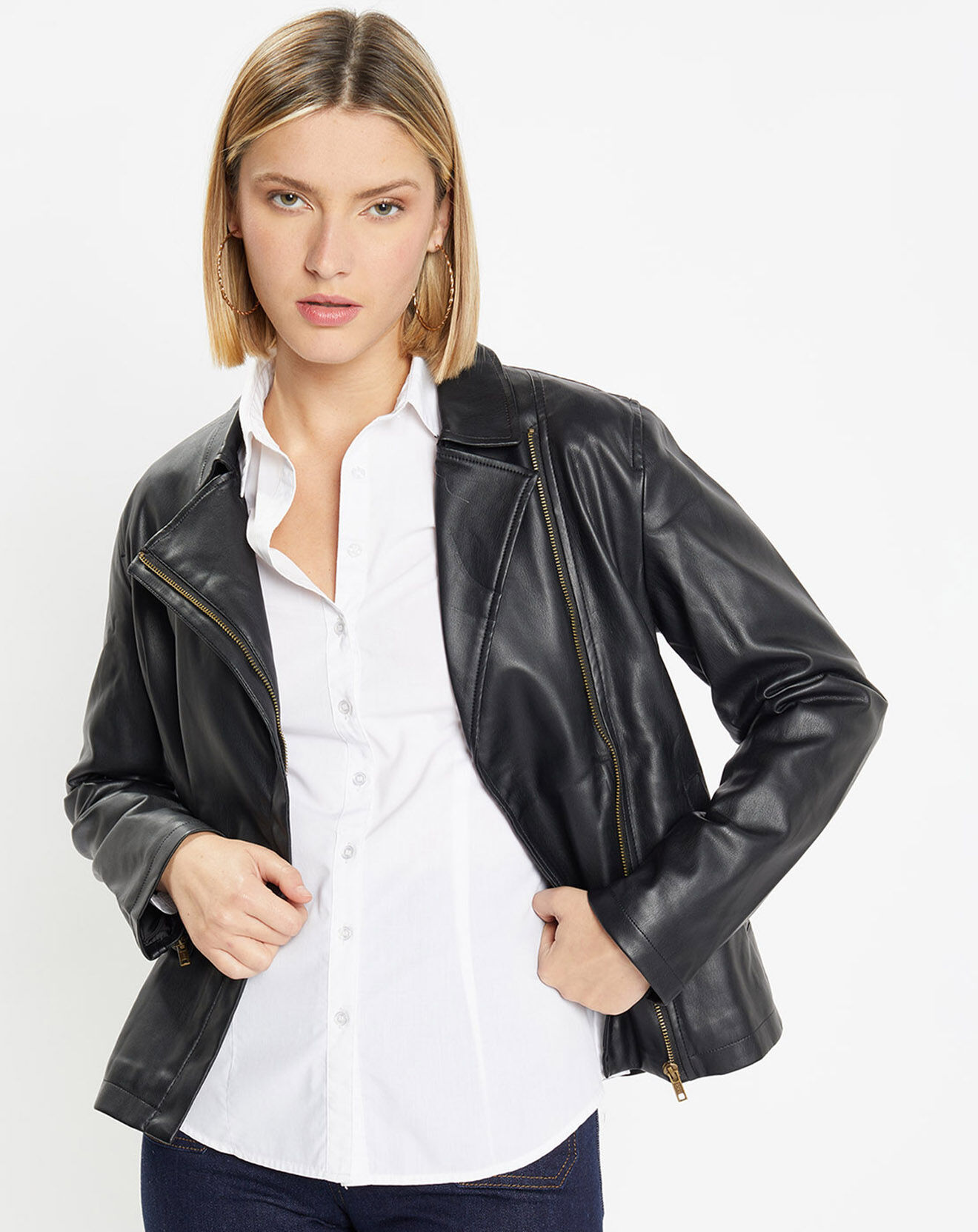 Galeries Lafayette Blouson Calpaga noir