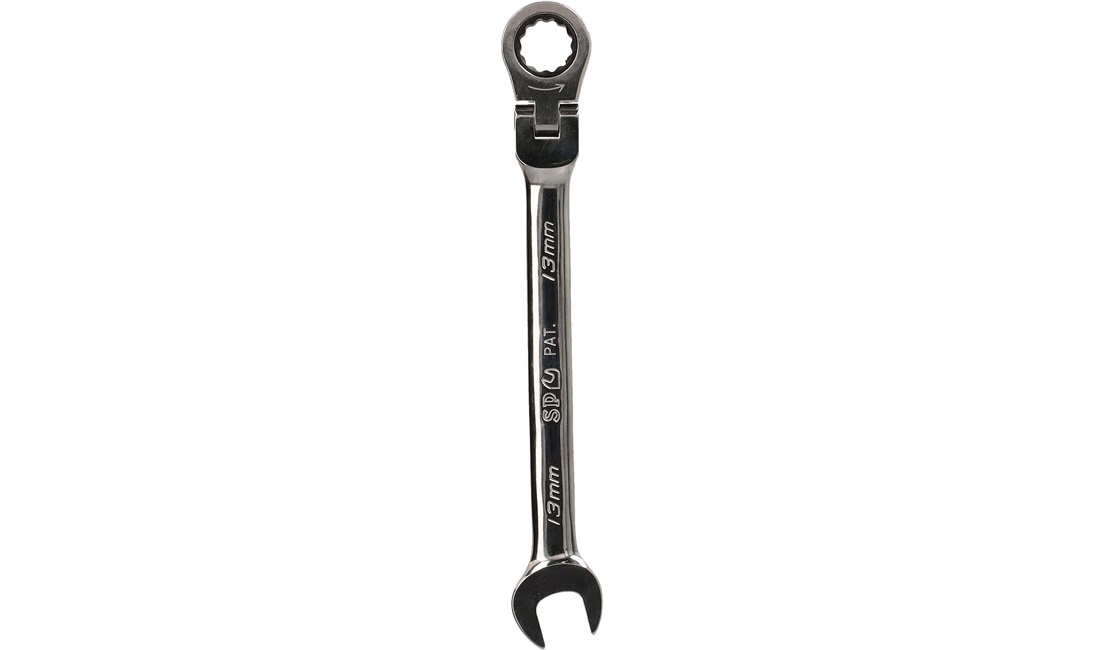 Ringgaffelnøgle 13mm m/skralde & flex